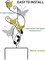 28 Inch Butterfly Garden Stake Decor Metal Wall Art Decoration, Mothers Day Ideal Gifts for Mom, Yard Outdoor Ornaments